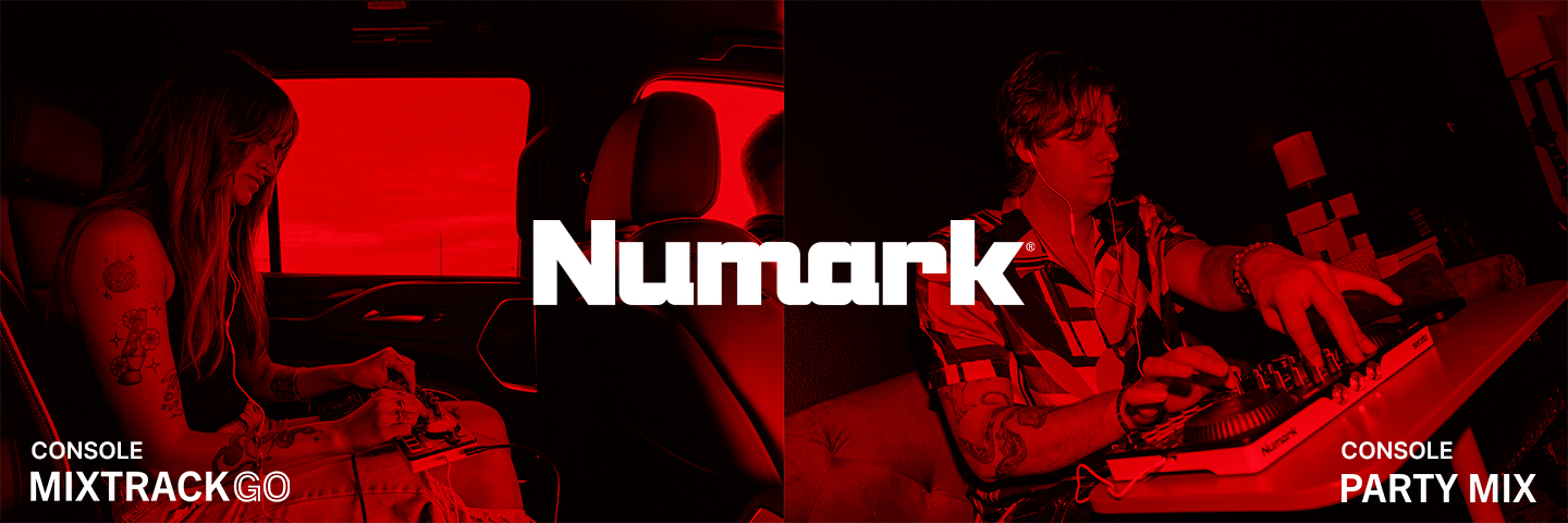 Soyez aux commandes de votre son gr�ce � la Party Mix III et � la MixTrack Go de Numark